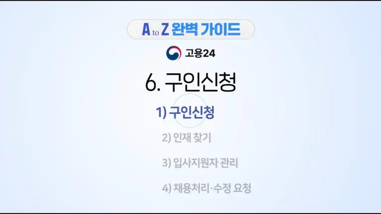 고용 24: 한국의 고용 서비스 혁신