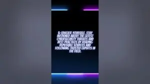사이버 보안을 위한 유용한 팁