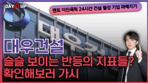 대우건설 주가 — KR news