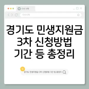 3차 민생지원금 지급일 — KR news