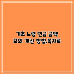 기초노령연금 — KR news