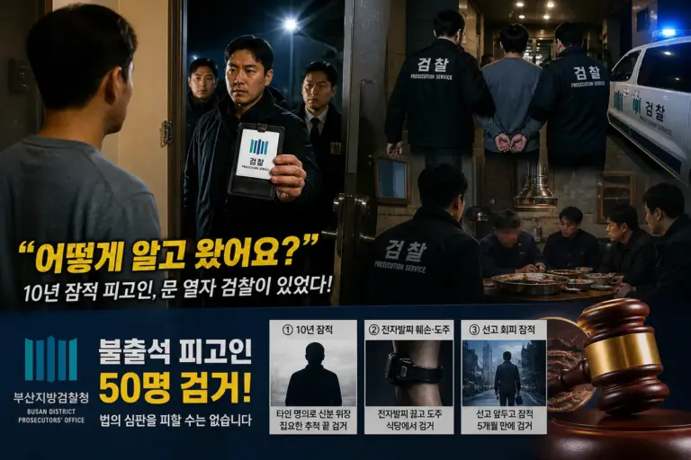 피고인: 부산지검, 10년 간 잠적한 검거